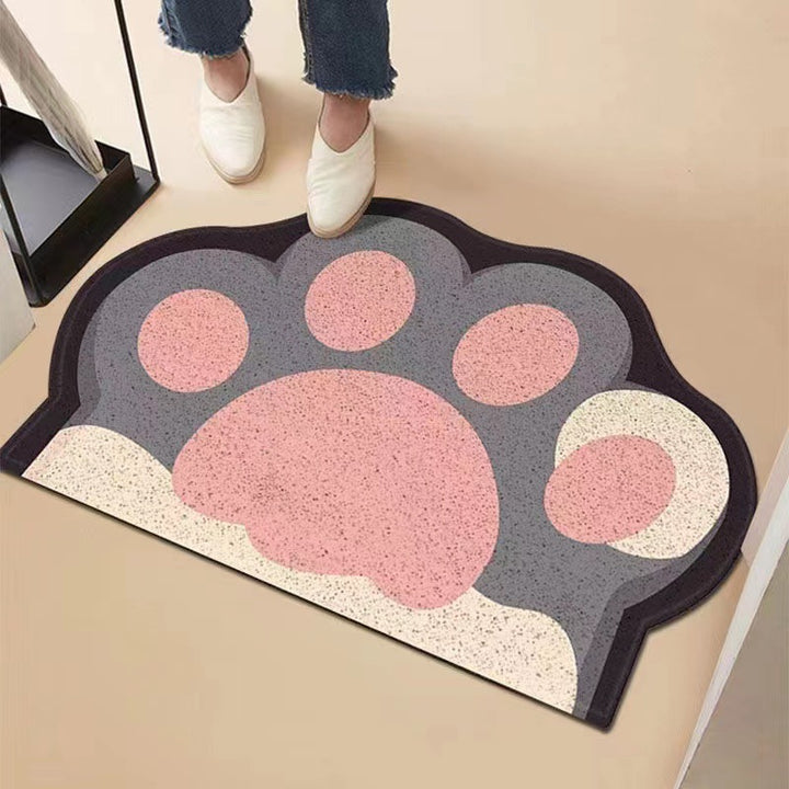 Cute Animal Paw Print Bath Mat Bowlift