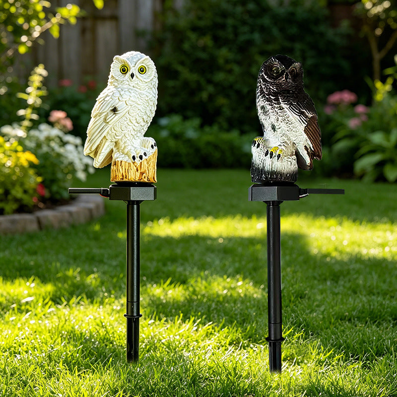 Welcoming Birdhouse Solar Pathway Stake Light With Dusk-To-Dawn Sensor Bowlift