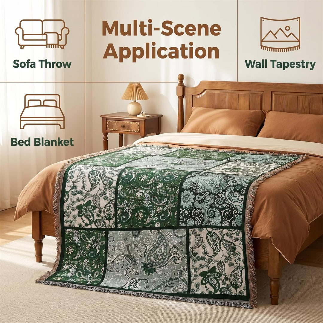 Decorative Patchwork Throw Blanket
