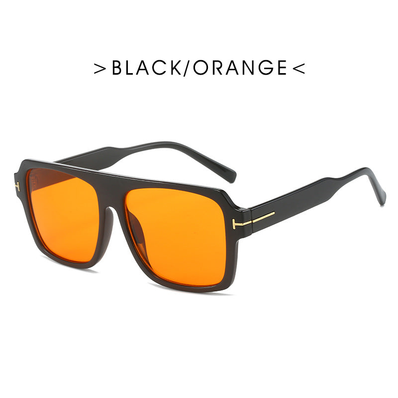 Women's square sunglasses with stylish, transparent frame Bowlift