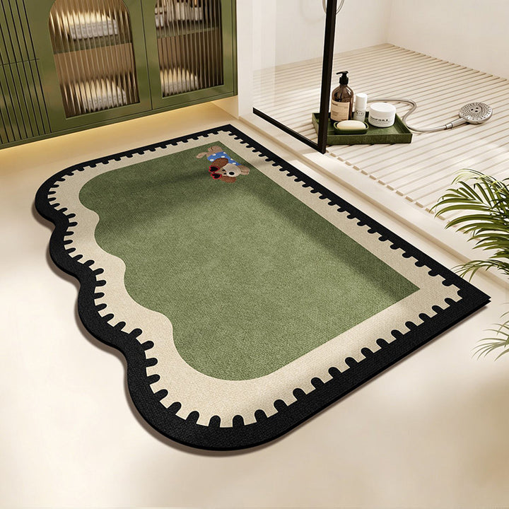 Scalloped Edge Area Rug