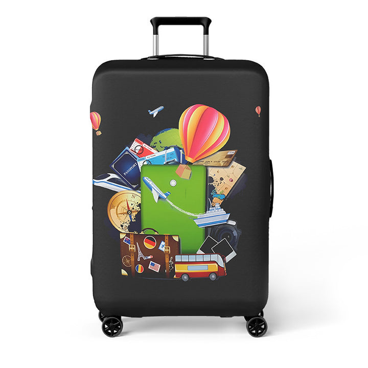 Heart-Patterned Hard Shell Luggage Bowlift