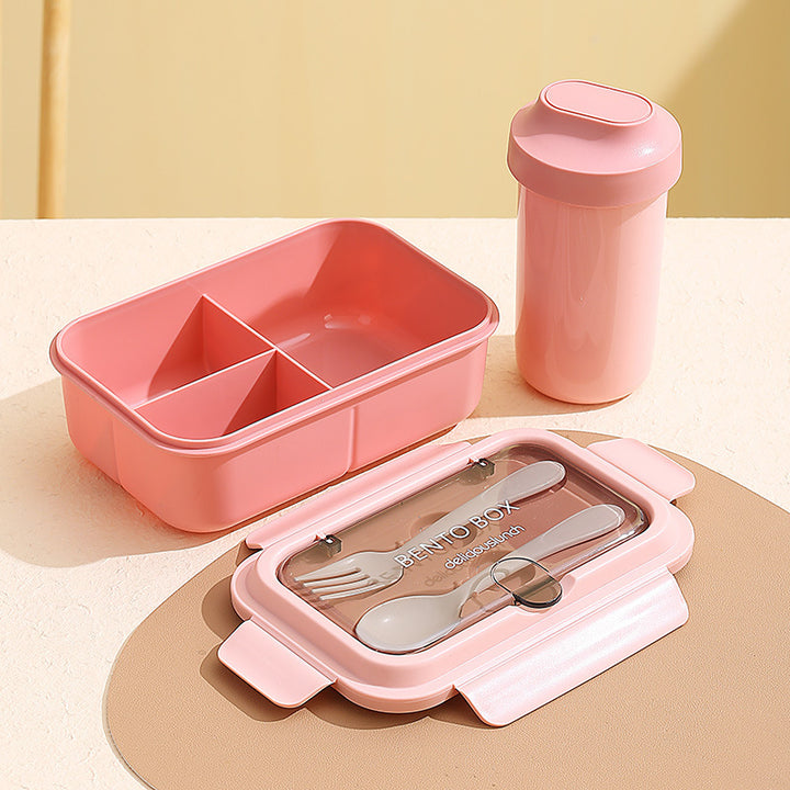 Leakproof Compartmentalized Kids Bento Lunchbox with Removable Round Soup Bowl and Utensil Storage Bowlift