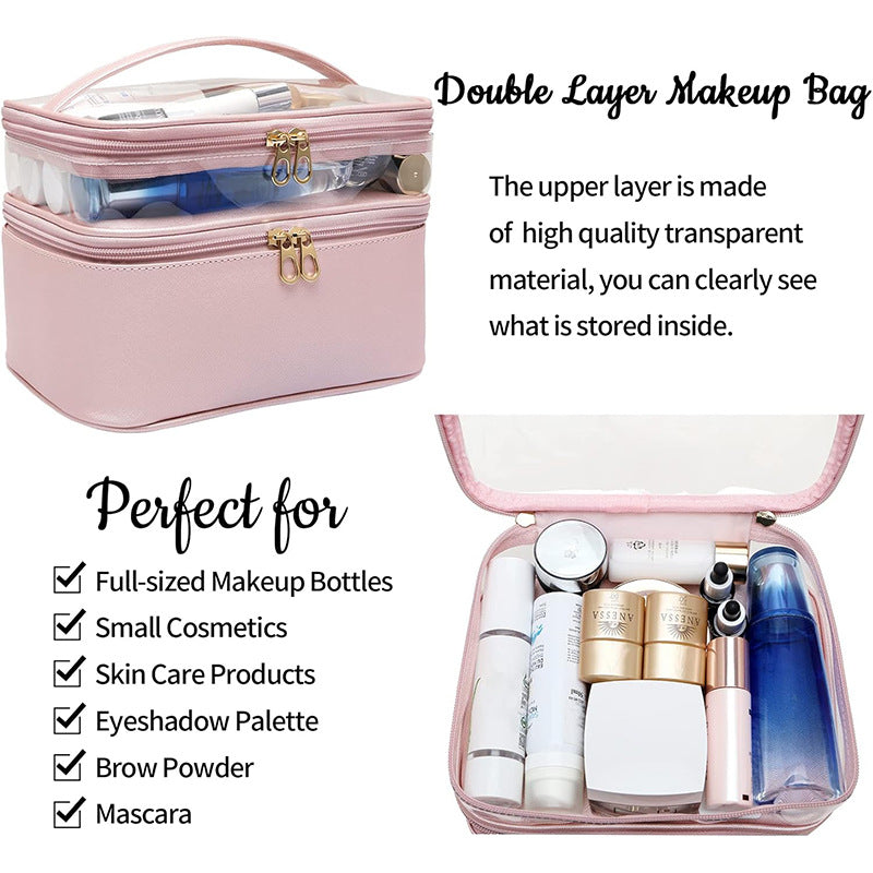 Cosmetic Organizer with Double Compartment Bowlift