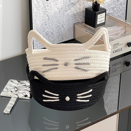 Women Playful Storage Basket in Cat Design Bowlift