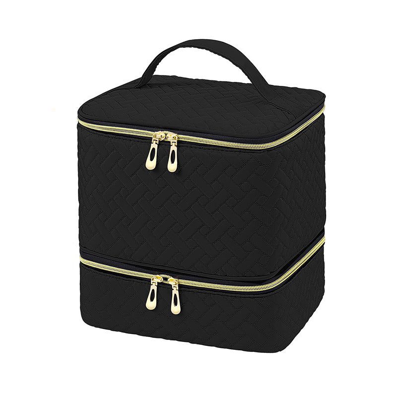 Cosmetic storage bag with multiple compartments Bowlift