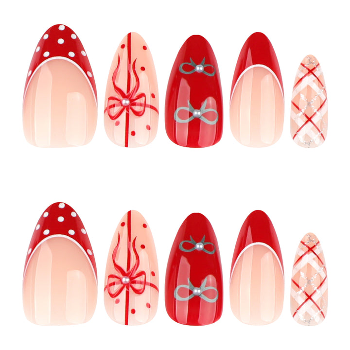 Artful nail extensions with elegant patterns and embellishments Bowlift