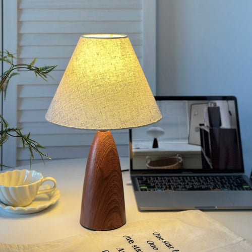 Modern Wooden Base Table Lamp