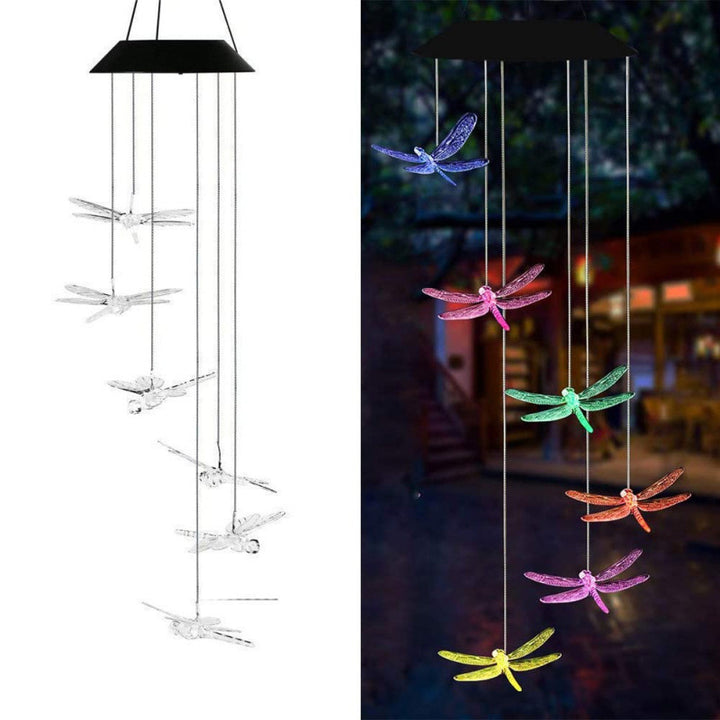 Decorative Flamingo Hanging Mobile Wind Chime Garden Ornament Bowlift