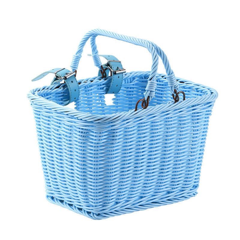 Women Handmade Basket with Leather Handles Bowlift