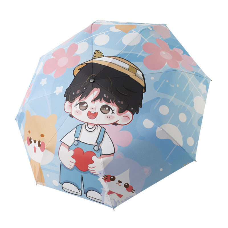 Ladies child-friendly umbrella with playful design Bowlift