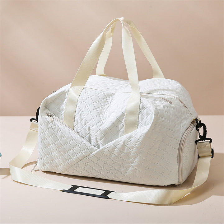 Quilted Weekender Duffel Bag