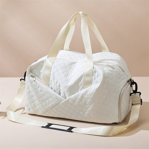 Quilted Weekender Duffel Bag