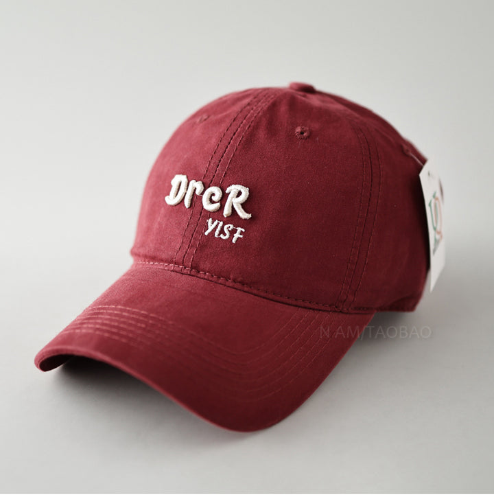 Unisex Adjustable Vintage Embroidered Cap Bowlift