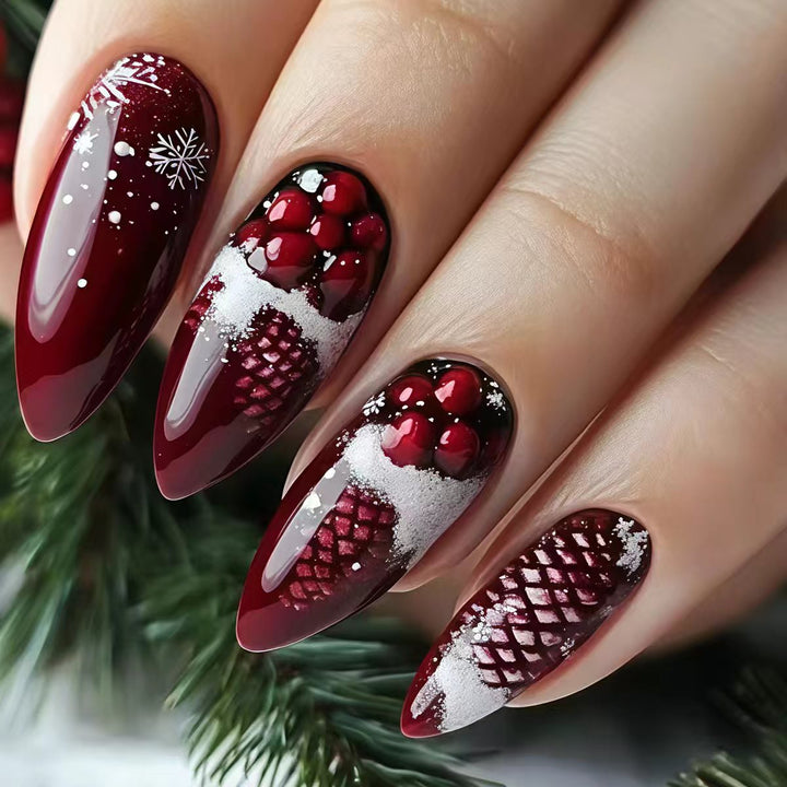 Seasonal Holiday-Themed 3D Nail Art Bowlift