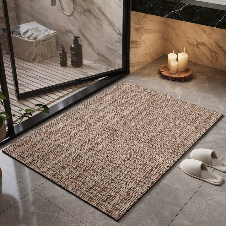 Natural Fiber Bath Mat Bowlift