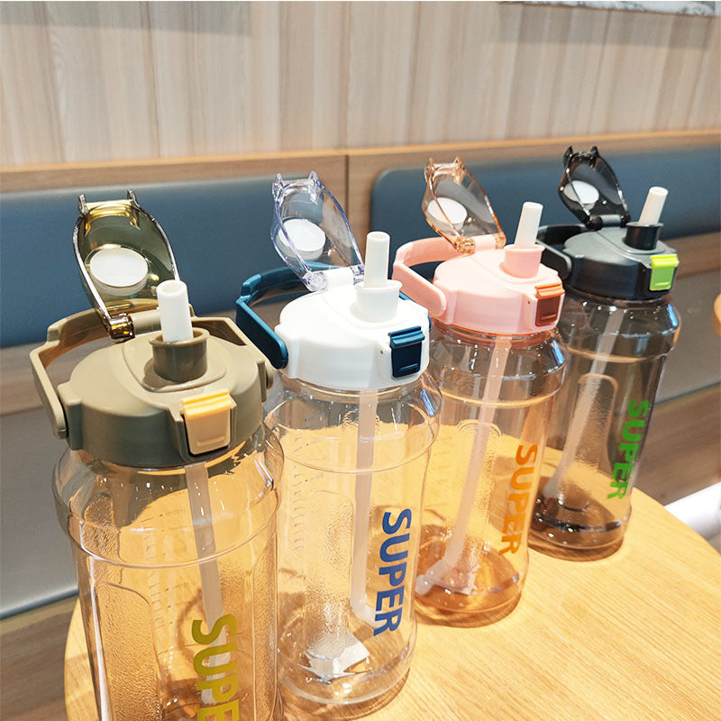 Women's practical water bottle with large capacity and leak-proof lid Bowlift