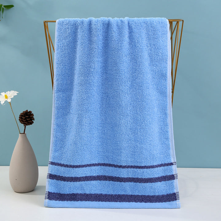 Terry Bath Towel with High-Quality Check Border Bowlift