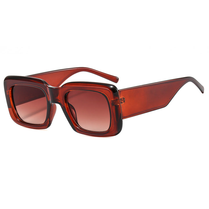 Women oversized sunglasses with square frame and transparent design Bowlift