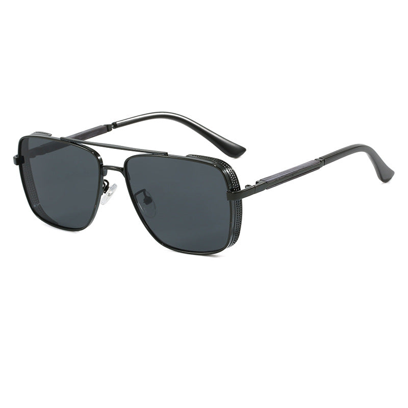 Women's fashionable square sunglasses with luxurious metal accents Bowlift