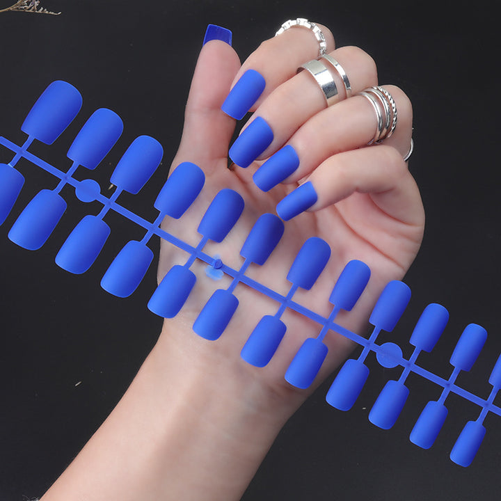 Matte Finish Long Stiletto Press-On Nails Bowlift