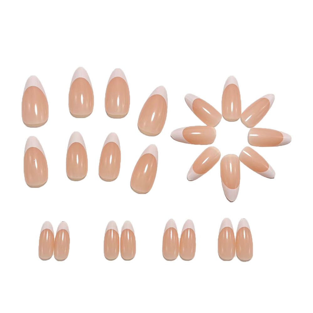 Artificial nails with French manicure Bowlift