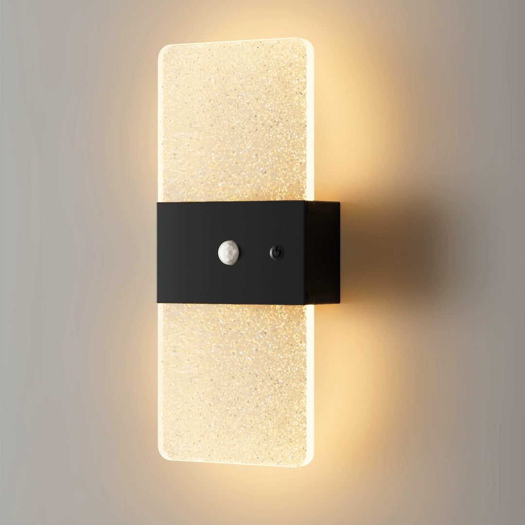 New LED Motion-Sensor Bedside Wall Lamp, Rechargeable, No-Wiring