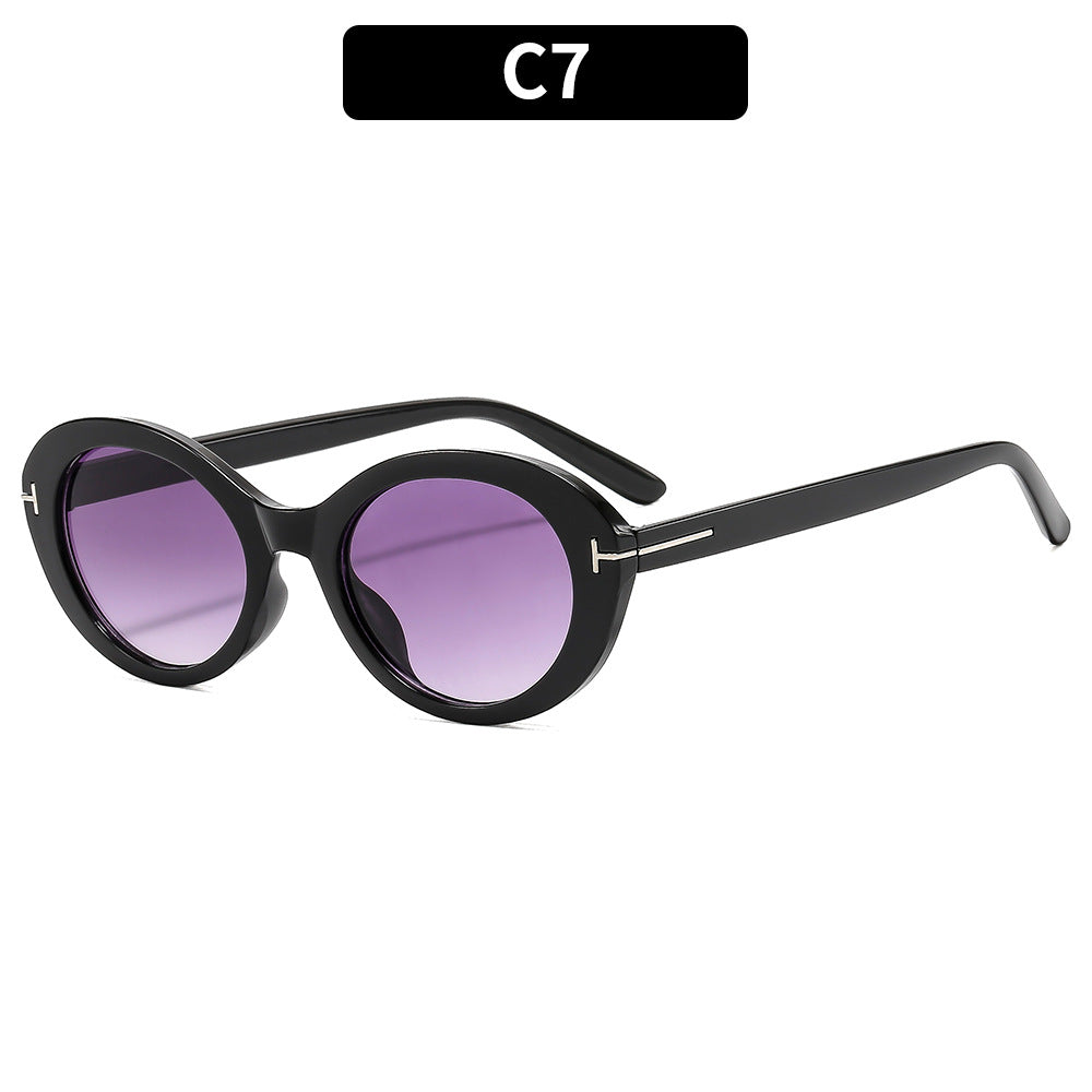 Stylish Oversized Oval Sunglasses