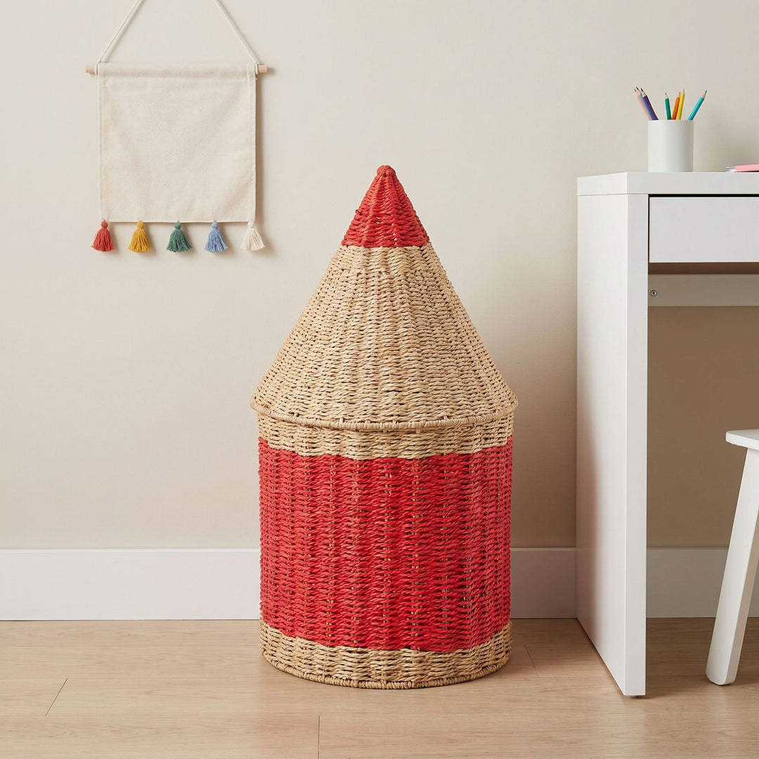 Playful storage basket in pencil design Bowlift
