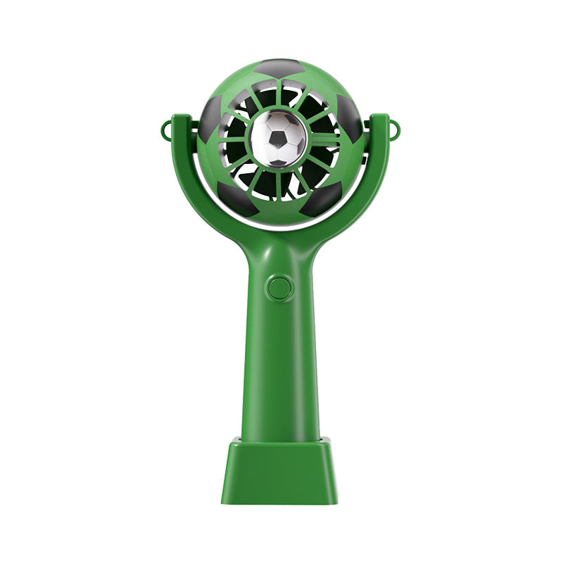 Women Portable Soccer Design Hand Fan Bowlift