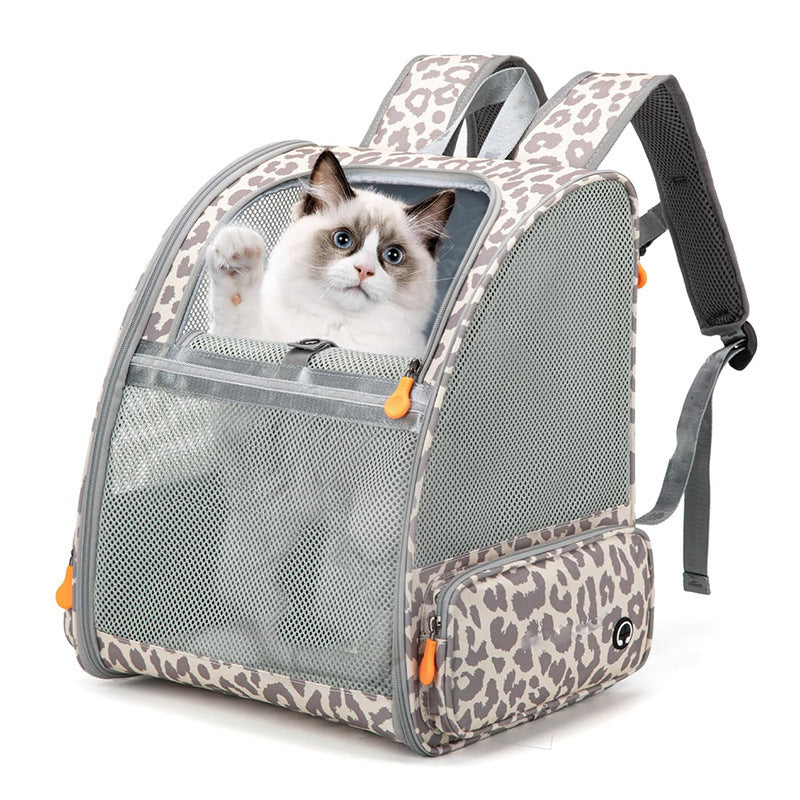 Pet Backpack with Breathable Mesh Inserts Bowlift