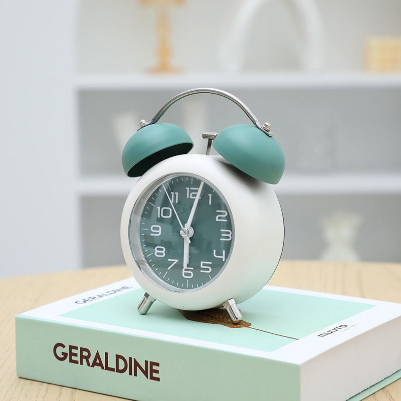 Nostalgic Alarm Clock with Two Bells Bowlift