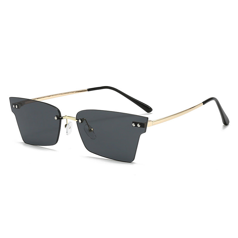 Ladies trendy geometric sunglasses with ultra-light frame Bowlift