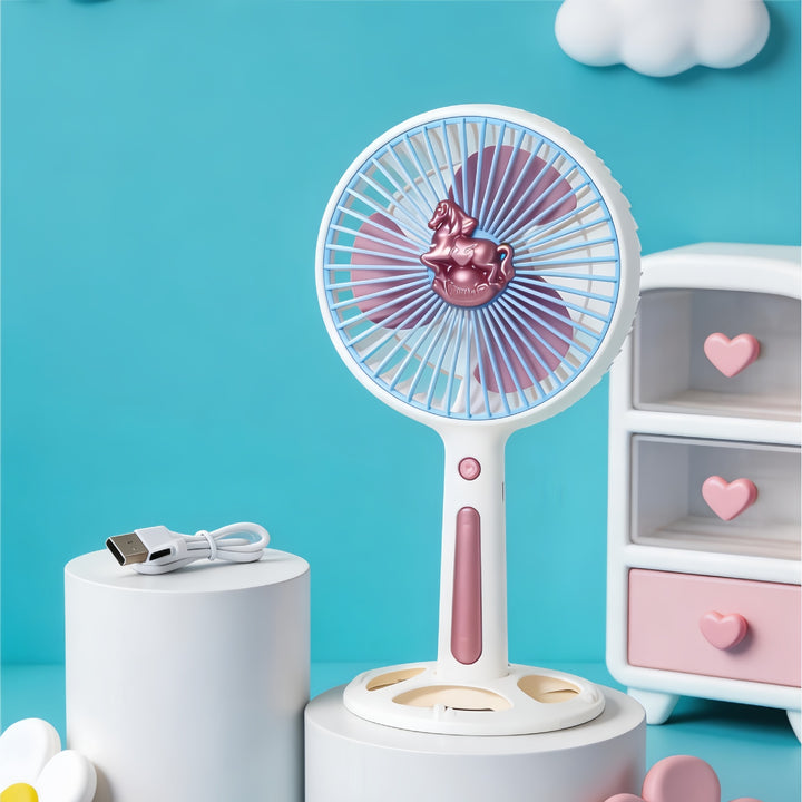 Women's Portable Mini Fan with Creative Animal Design Bowlift