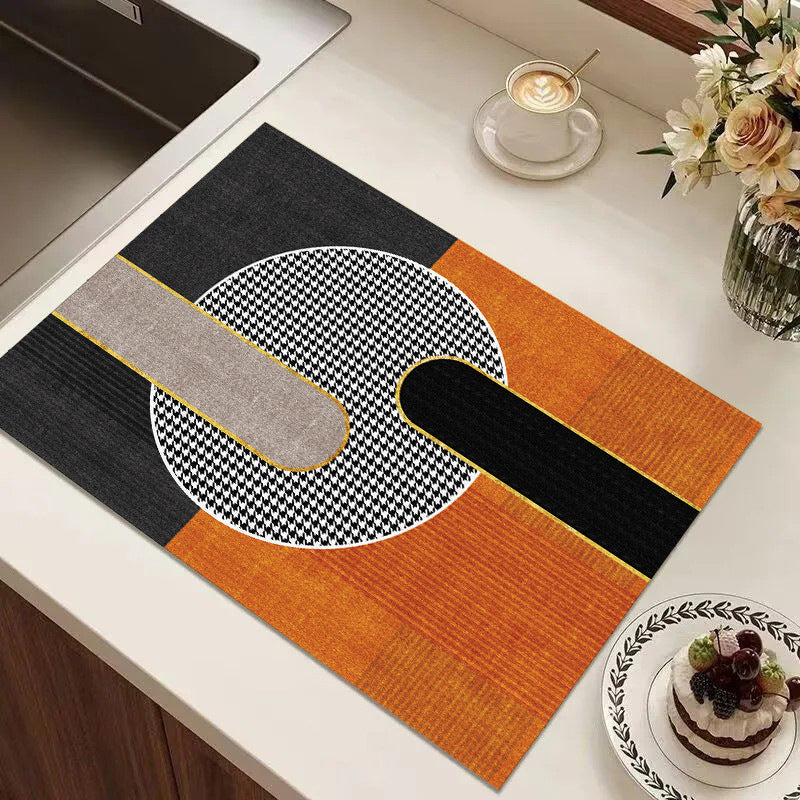Playful Textured Kitchen Mat Bowlift