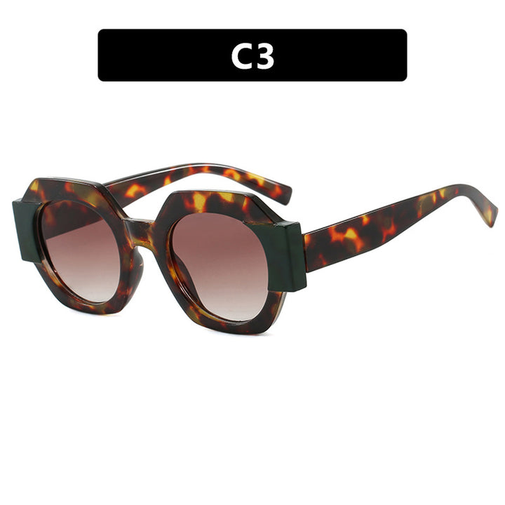 Ladies trendy sunglasses in hexagonal design Bowlift