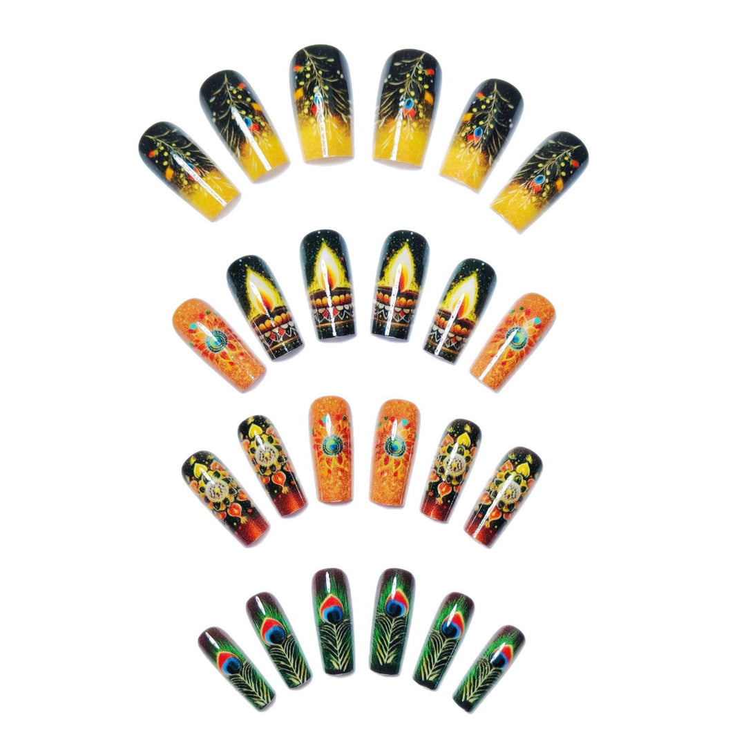 Artistic Festive Nail Art Bowlift