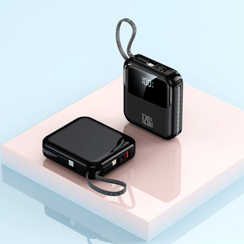 Portable power bank with digital LCD display and stable fast charging function Bowlift