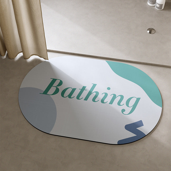 Playful Cat-Themed Bath Mat Bowlift