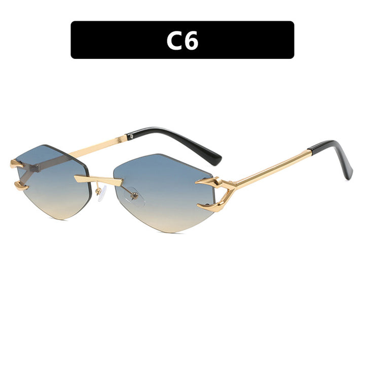 Women's extravagant hexagonal sunglasses with innovative frame and UV protection Bowlift