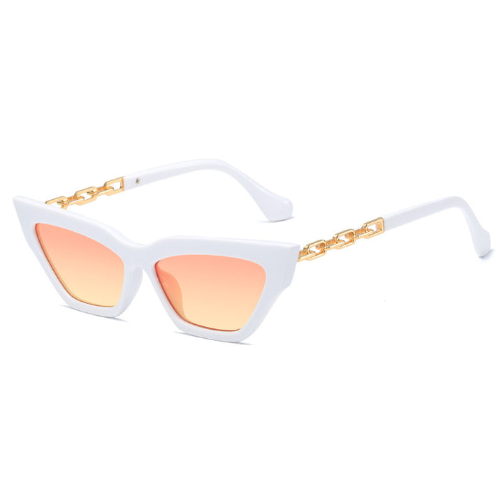 Women edgy cat-eye sunglasses with golden details Bowlift
