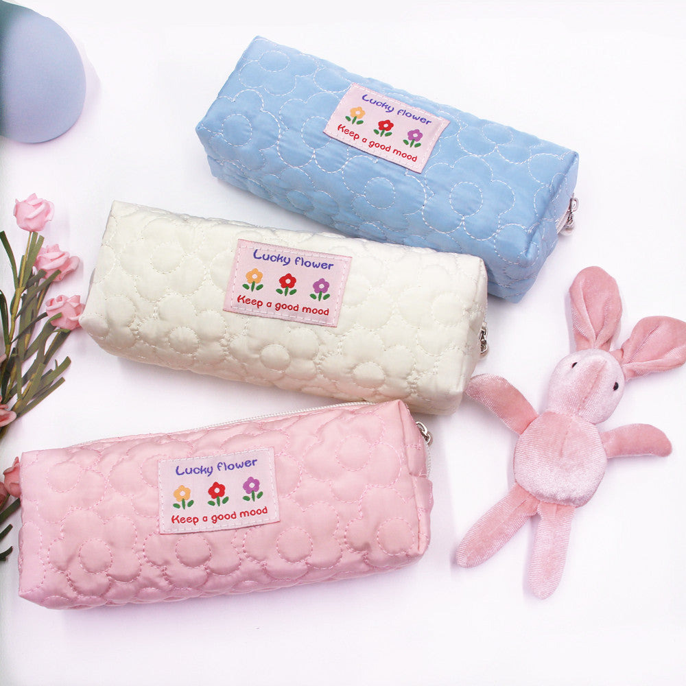 Quilted Cosmetic Pencil Case Bowlift