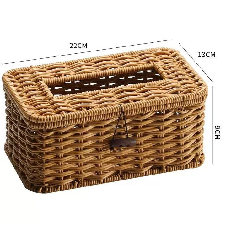 Handcrafted Wicker Storage Box Bowlift