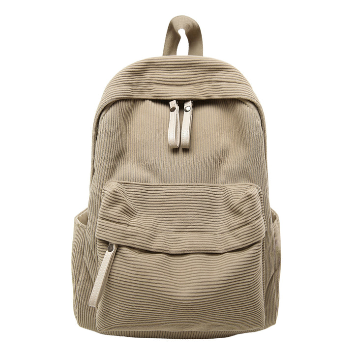 Textured Fabric Casual Backpack Bowlift
