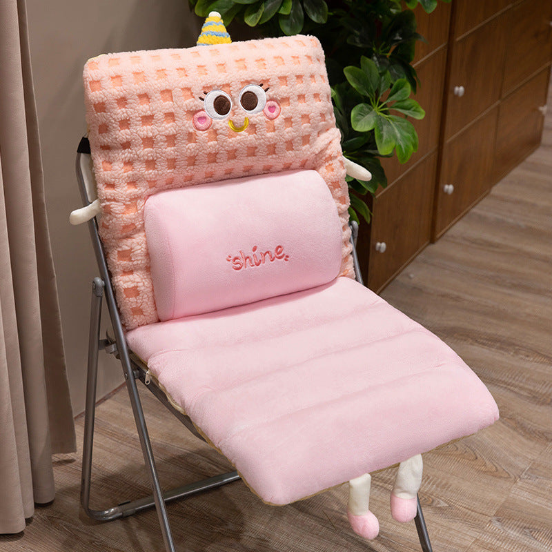 Plush comfort seat cushion with back support Bowlift