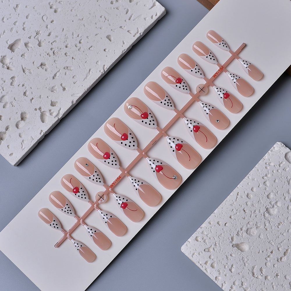 Decorative Art Press-On Nails Set Bowlift