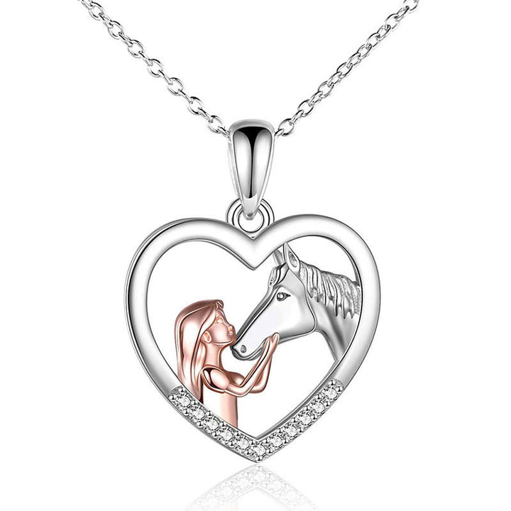 Heart-Shaped Horse Lover's Adjustable Bracelet Bowlift