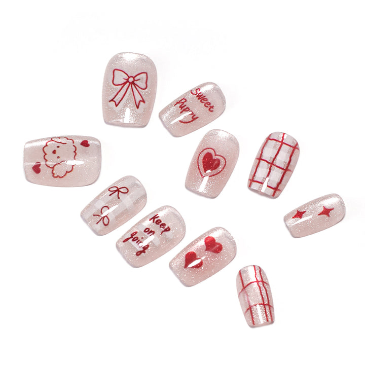 Artificial nail art with cute designs Bowlift