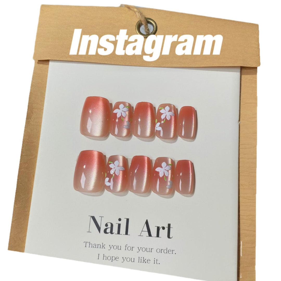 Artisan Floral Press-On Nail Set Bowlift