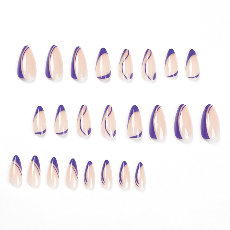 Artificial gel nails with elegant design Bowlift